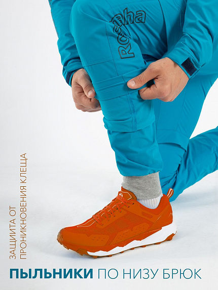  комбинезон противоэнцефалитный softshell "турист н" (коричневый/синий) 