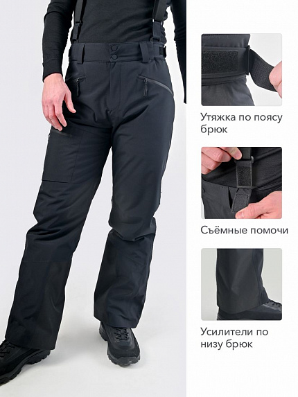  брюки "наст" (черный) 