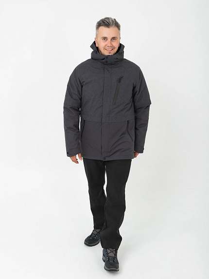  куртка "суган" (серый меланж/темно-серый) 