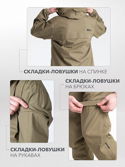  костюм противоэнцефалитный с пропиткой "таежный-проф" (оливковый) 