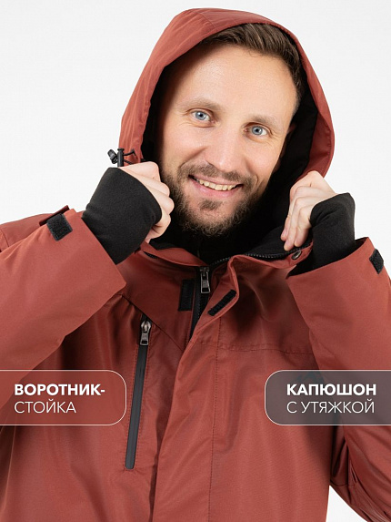  куртка "елгай" (темный терракот) 