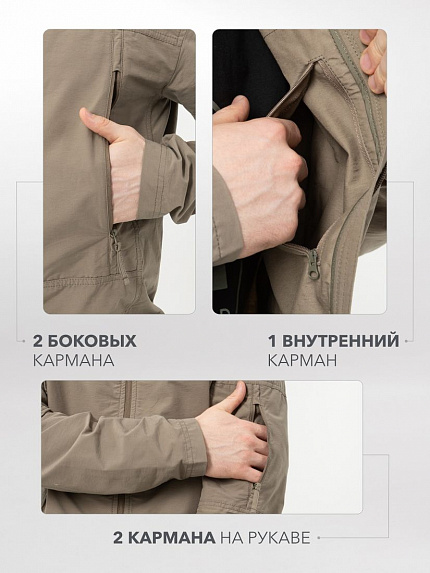  куртка-бомбер летняя "орлан" (оливковый) 