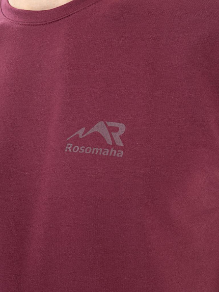  футболка мужская rosomaha (бордовый)  