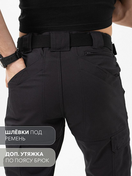  брюки летние "тибет-н" (черный)  